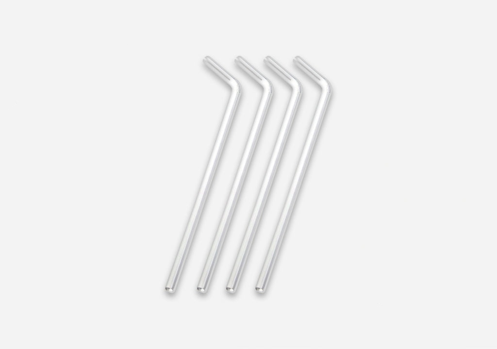White Bendable Plastic Straws